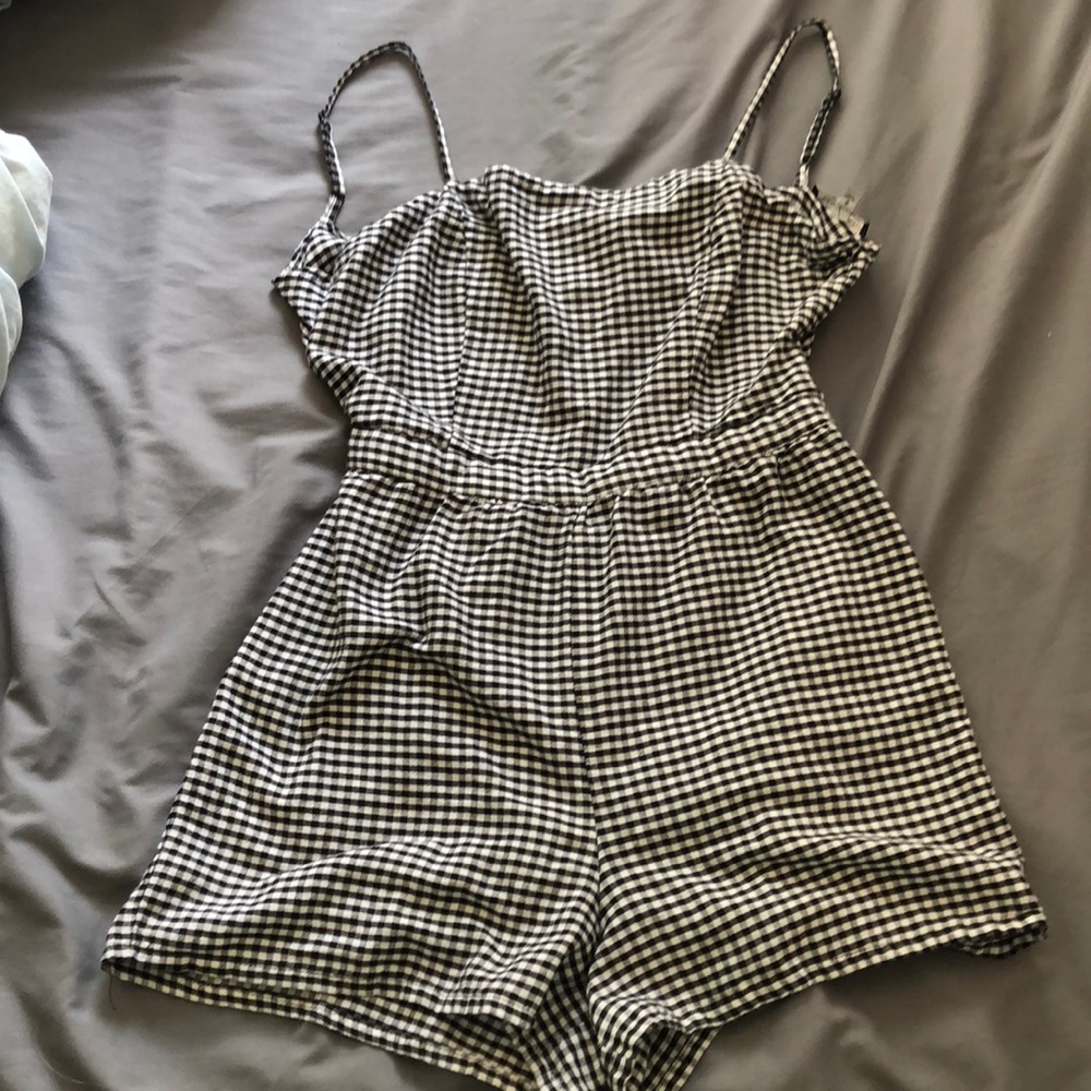 plaid romper kendall & kylie collection